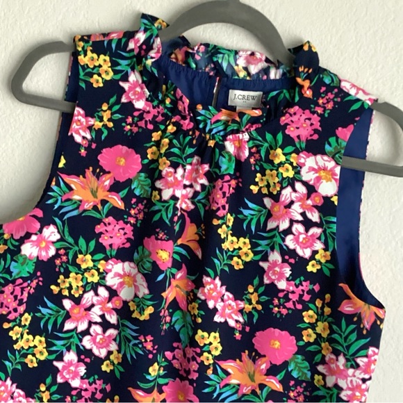 \J. Crew Factory\ Printed Ruffleneck Blouse - Picture 3 of 12